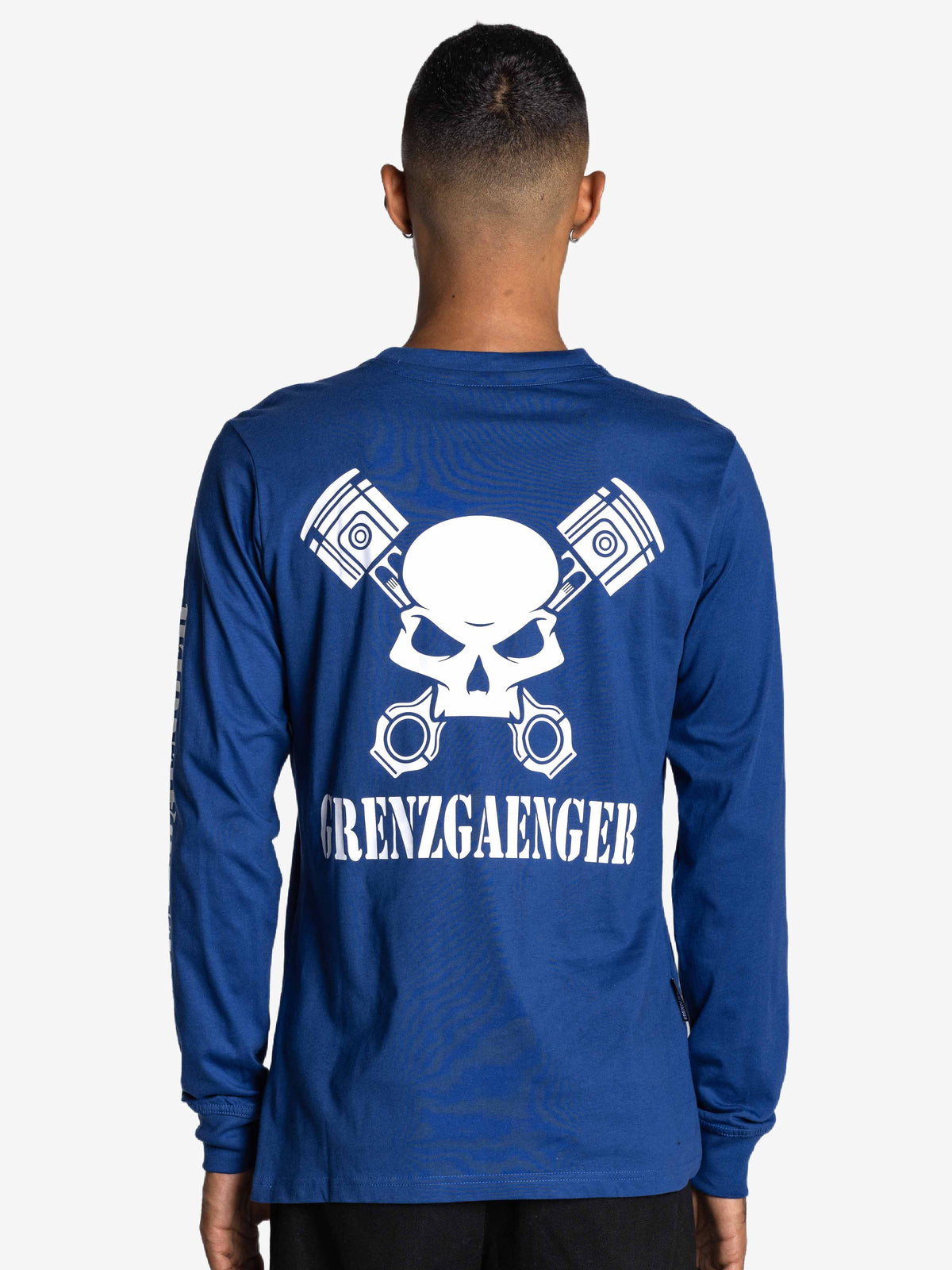 Skull Longsleeve navy blue