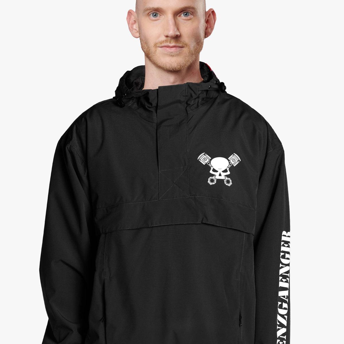 Grenzgaenger Skull Windbreaker Black | Querly's Favorite
