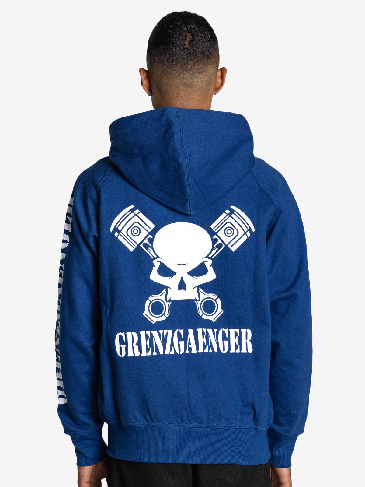 Skull Zipper Blue
