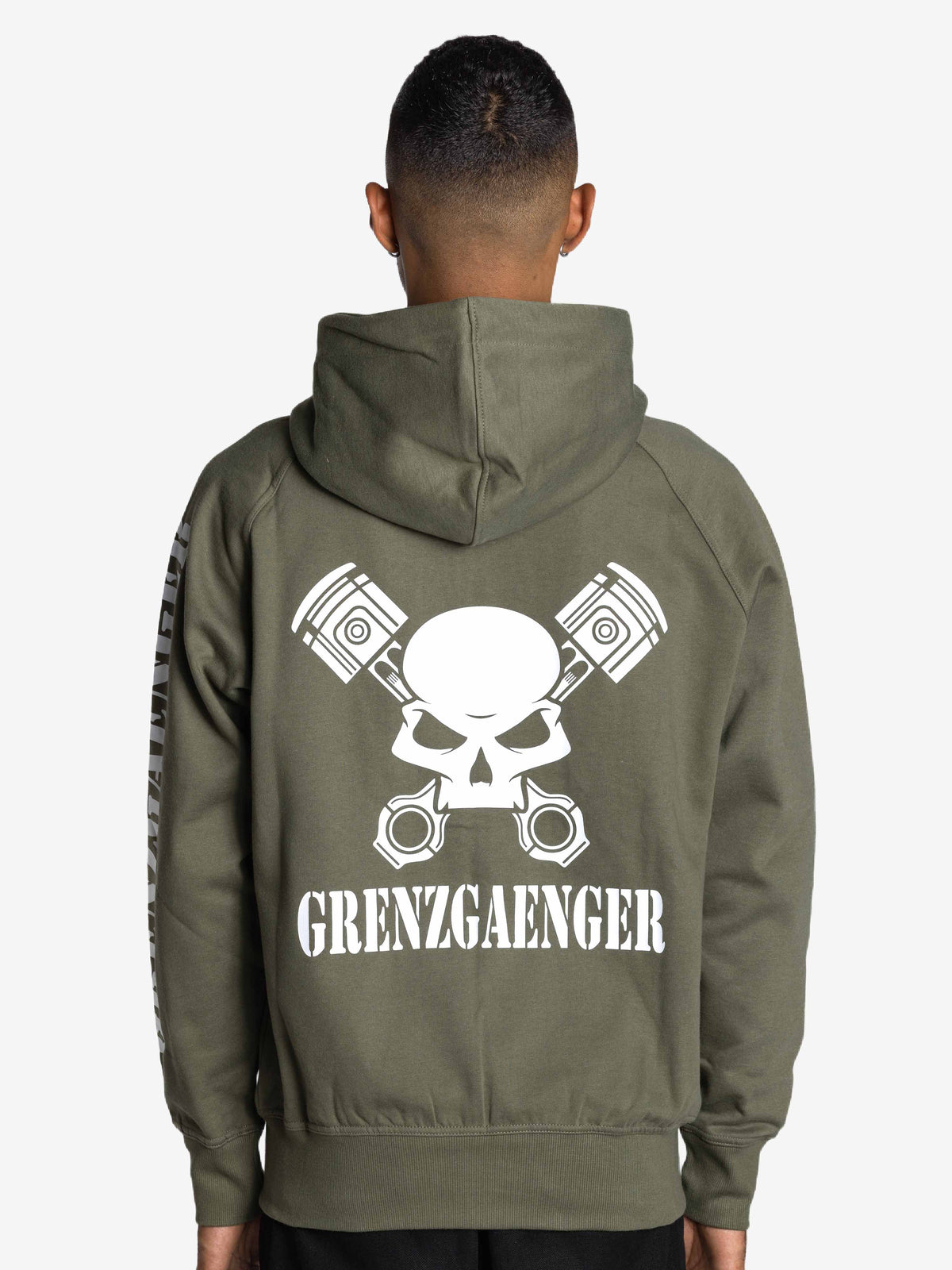 Skull Zipper Green