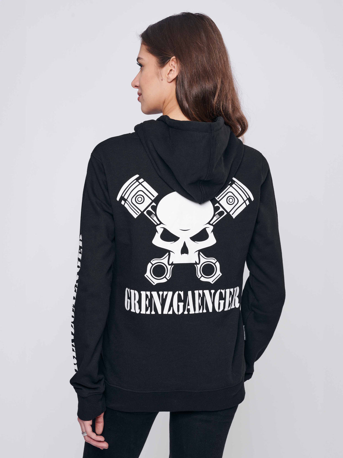 Skull Hoodie Women Black