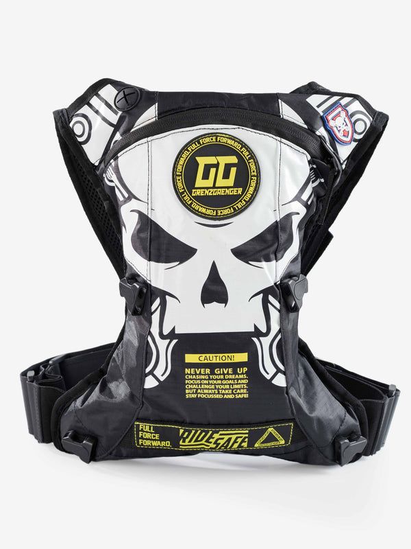 Skull Hydration Backpack Black
