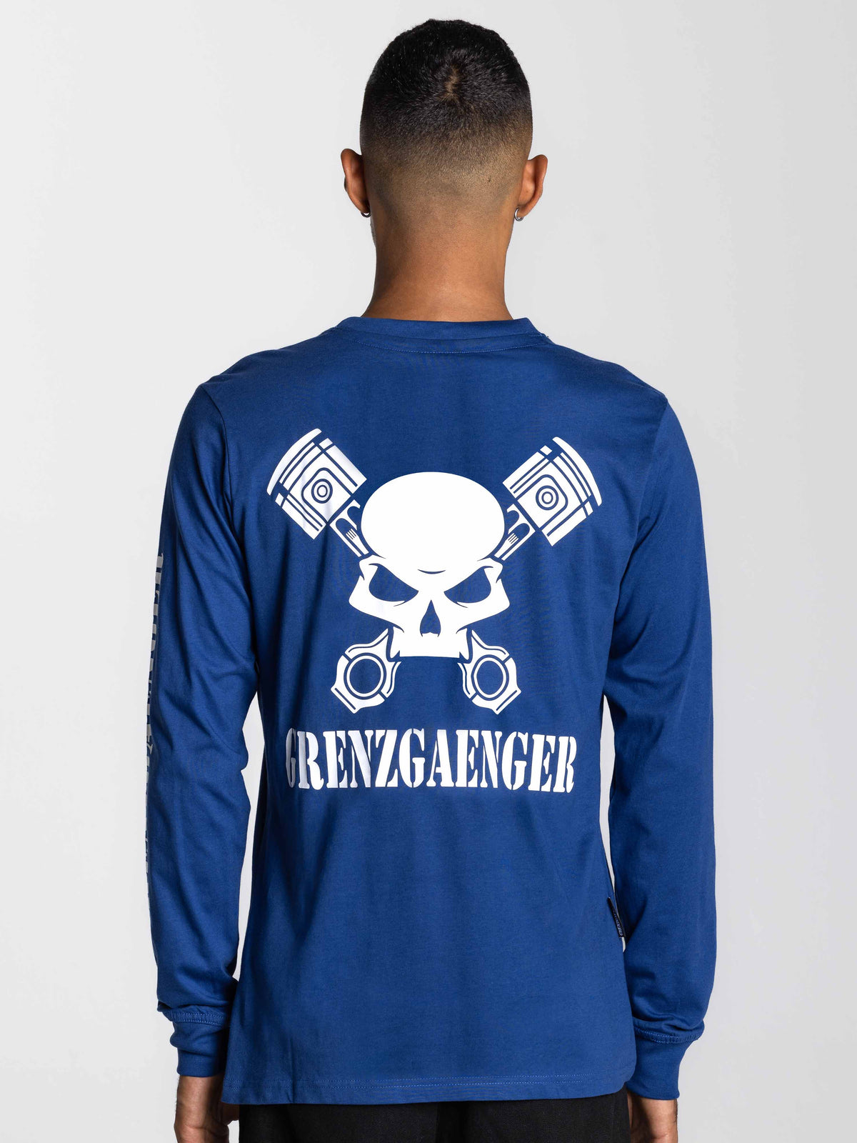 Skull Longsleeve navy blue