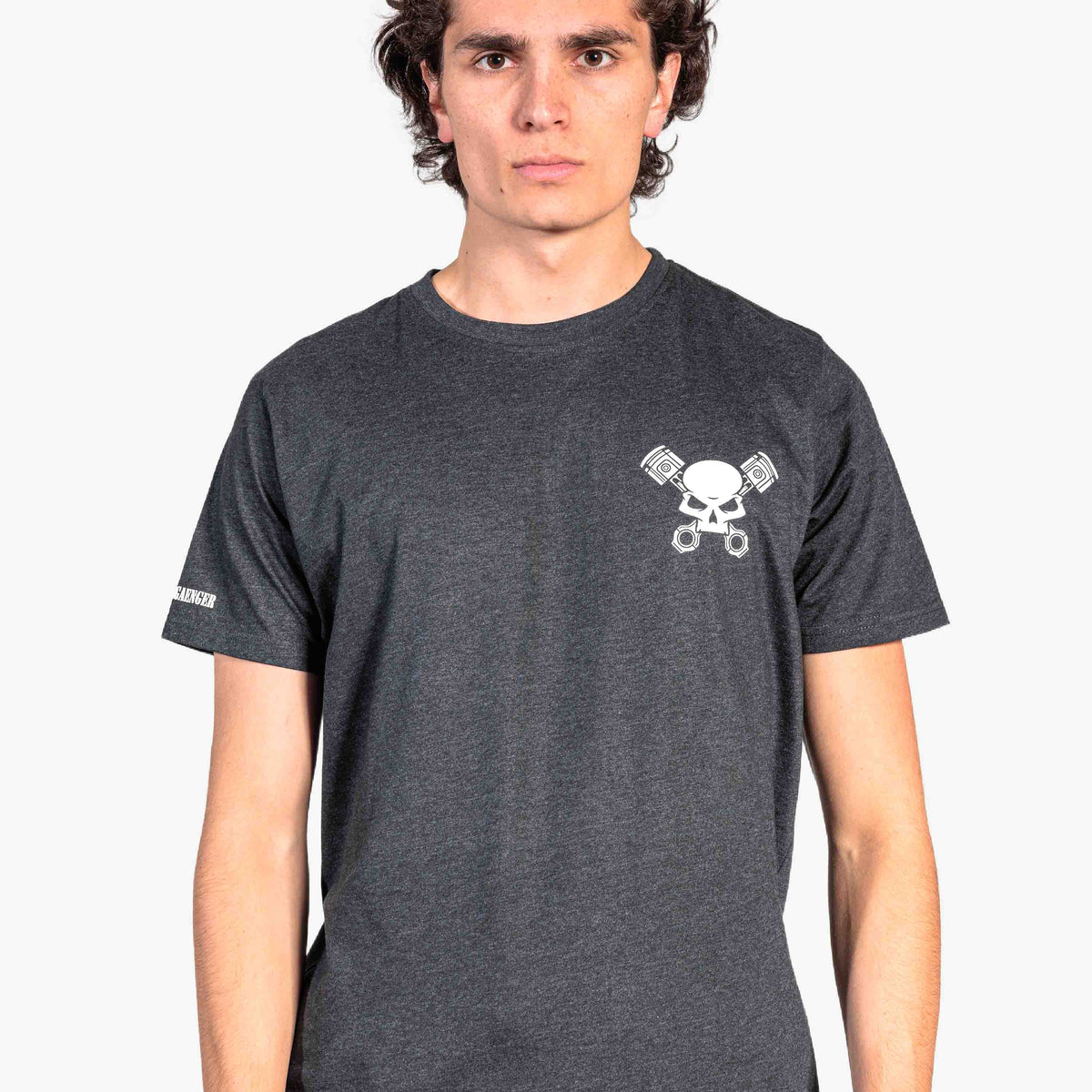 Grenzgaenger Skull T-Shirt Men Dark gray