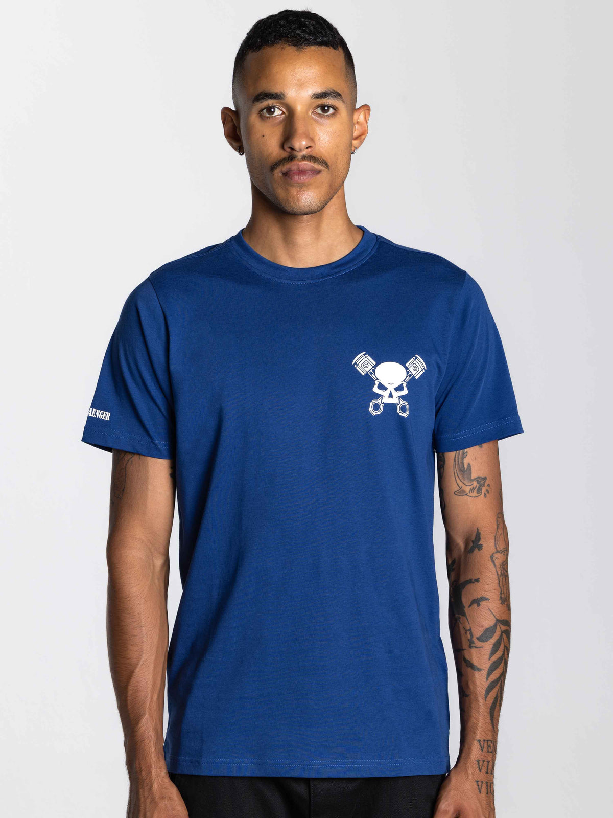 Skull Tee Men Blue
