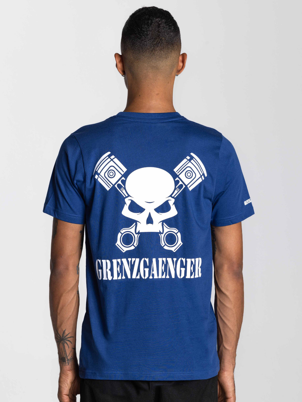 Skull Tee Men Blue