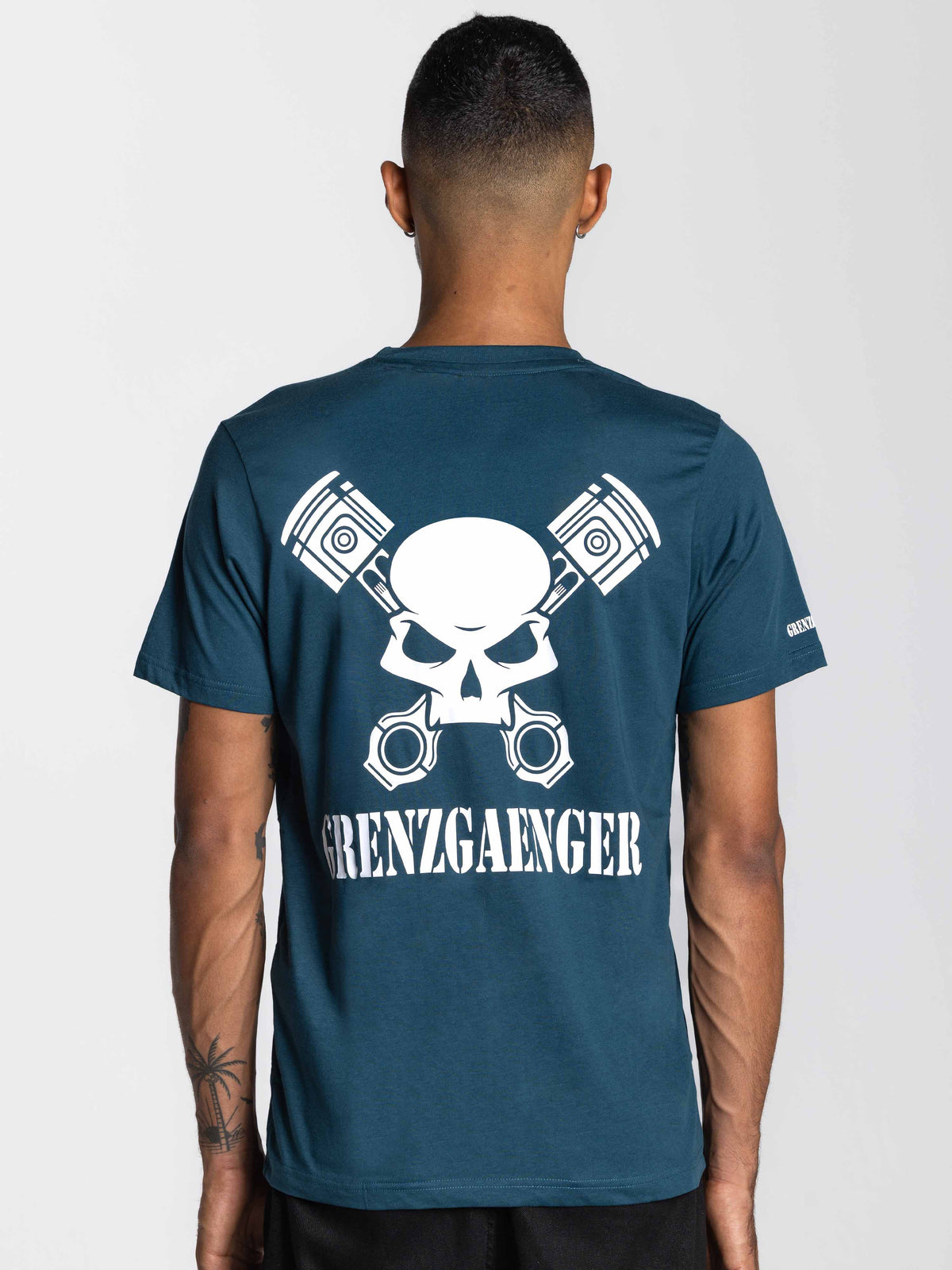 Skull Tee Men Petrol