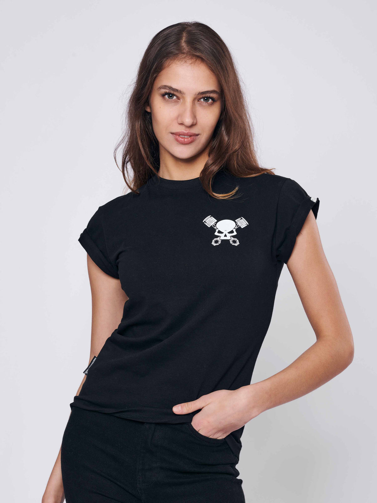 Skull Tee Women Black