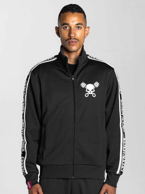Skull Track Jacket Black