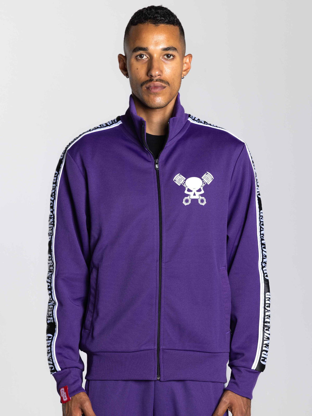 Skull Track Jacket Purple
