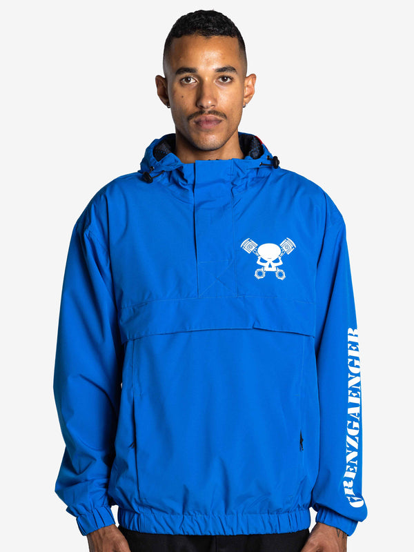 Skull Windbreaker Blue