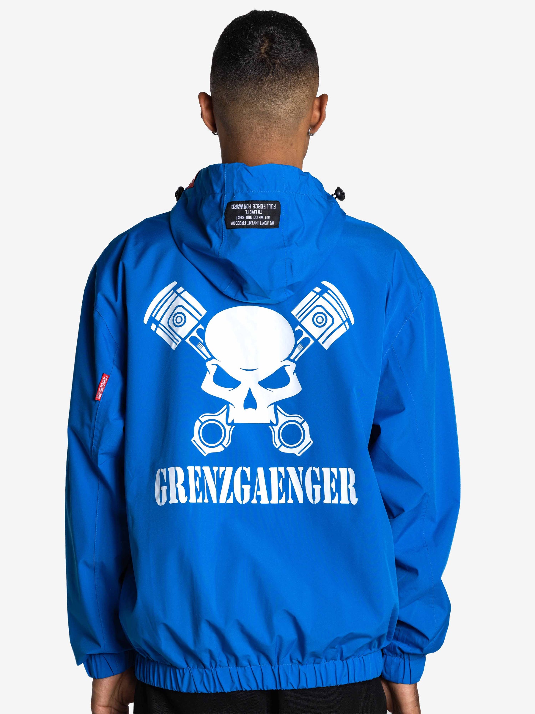 Skull Windbreaker Blue