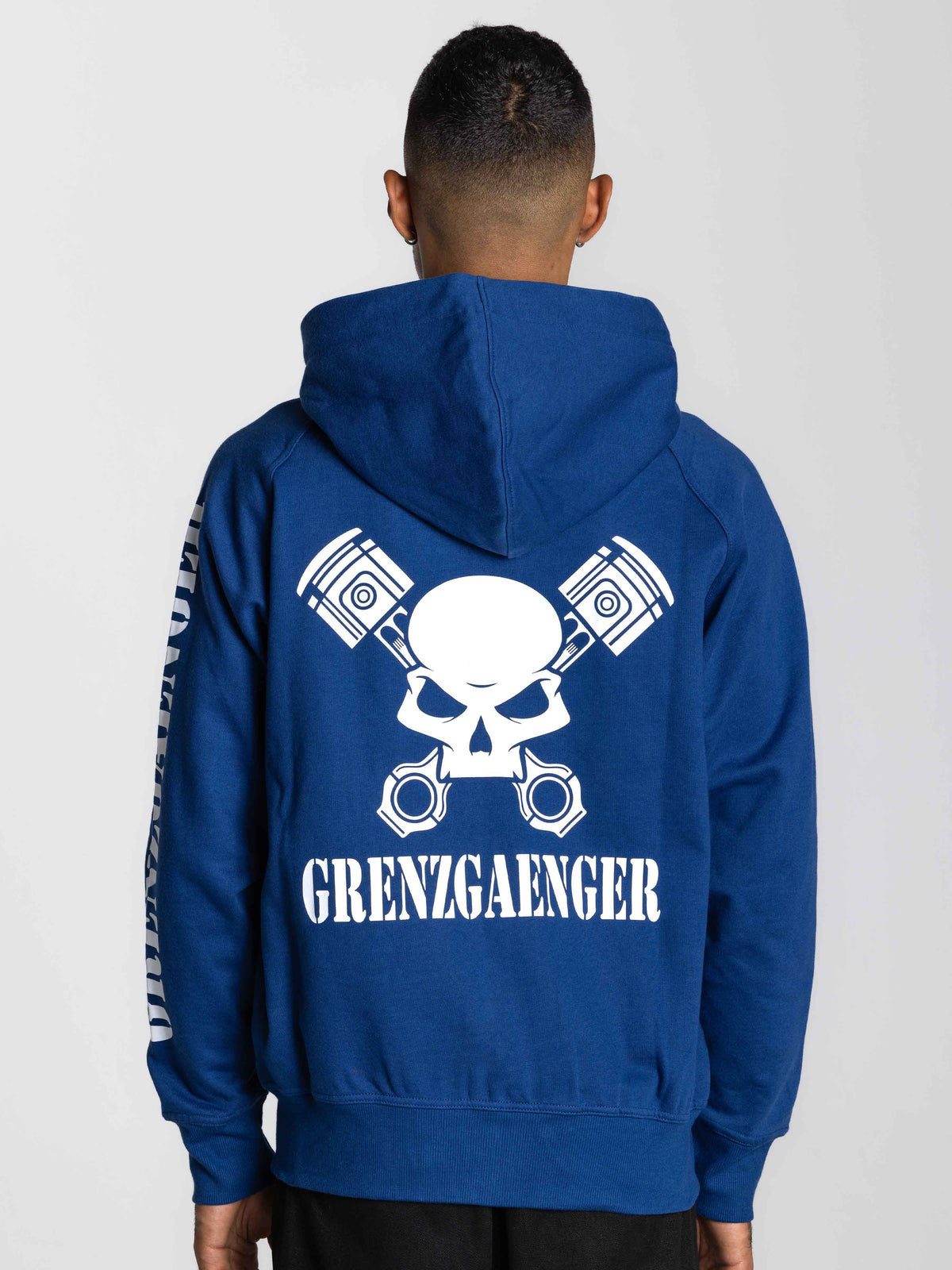 Skull Zipper Blue