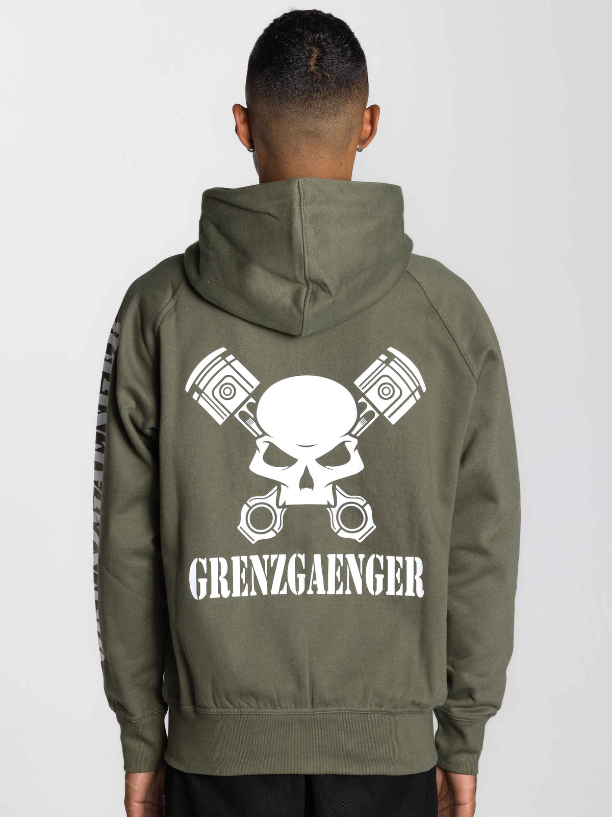 Skull Zipper Green