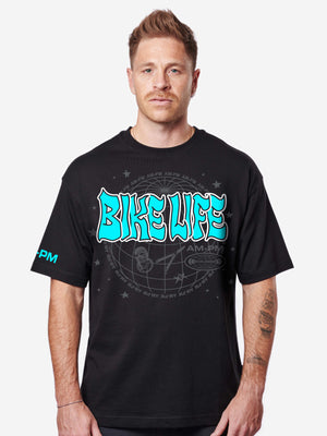 Bikelife Tee Turquoise/Black