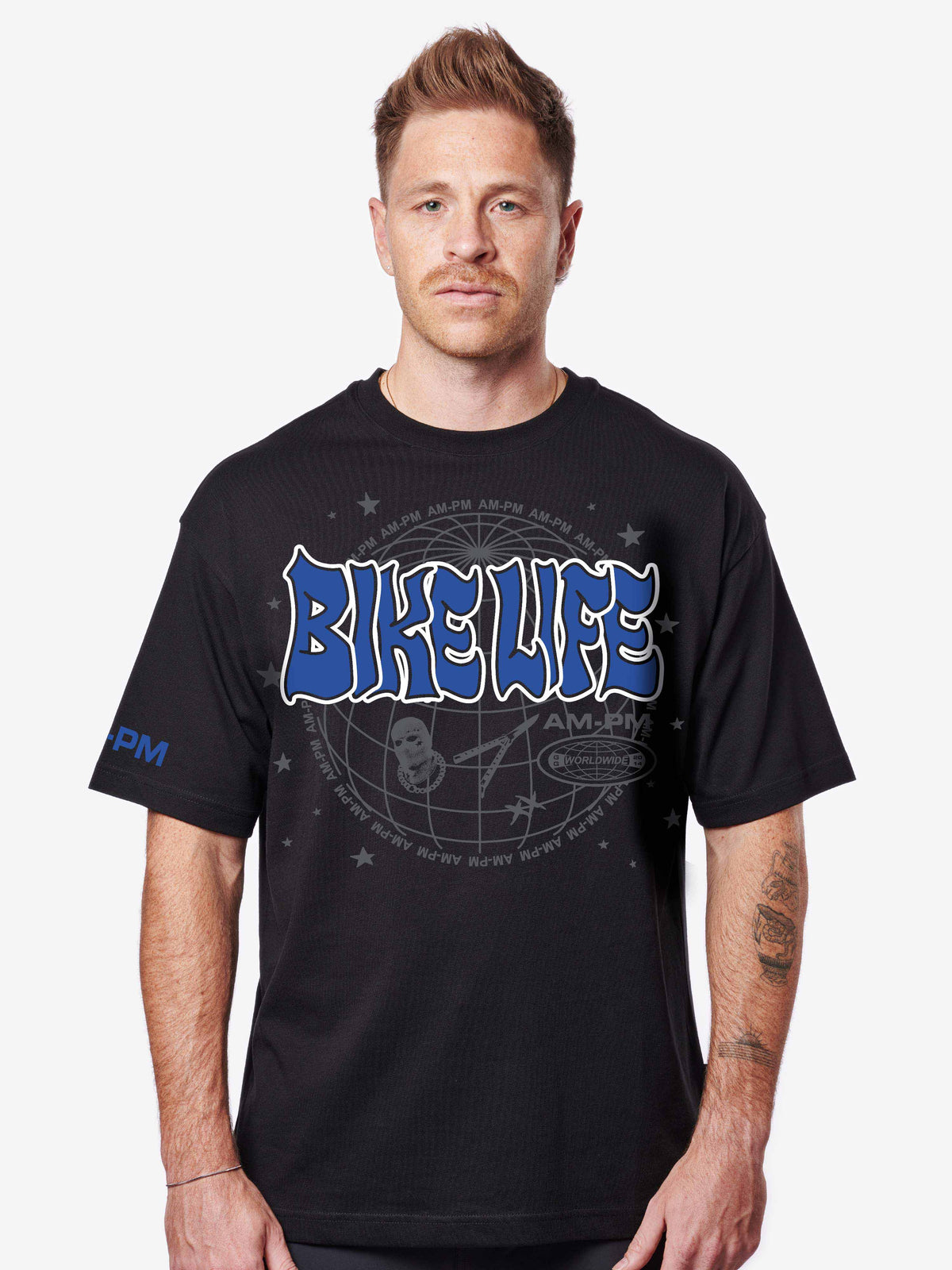 Bikelife Tee Blue/Black