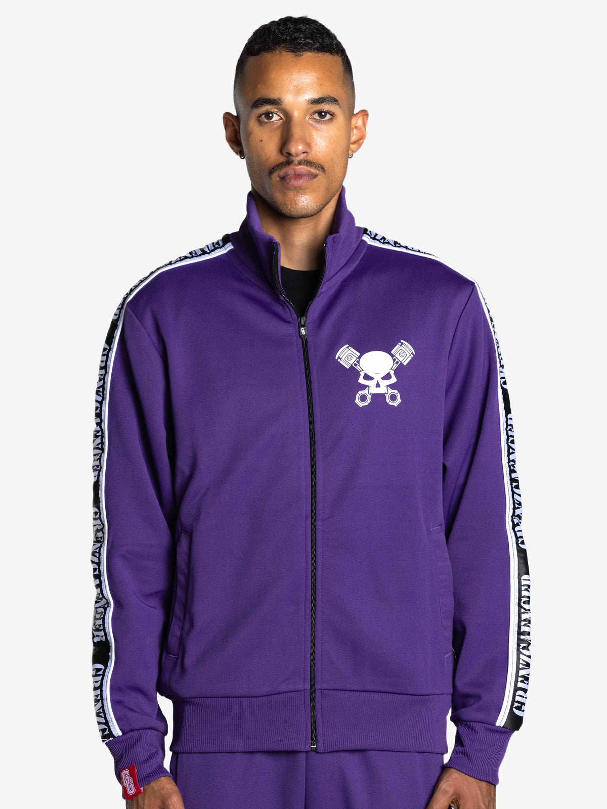 Skull Track Jacket Purple