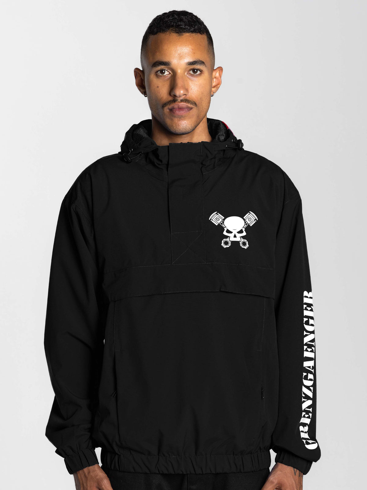 Skull Windbreaker Black