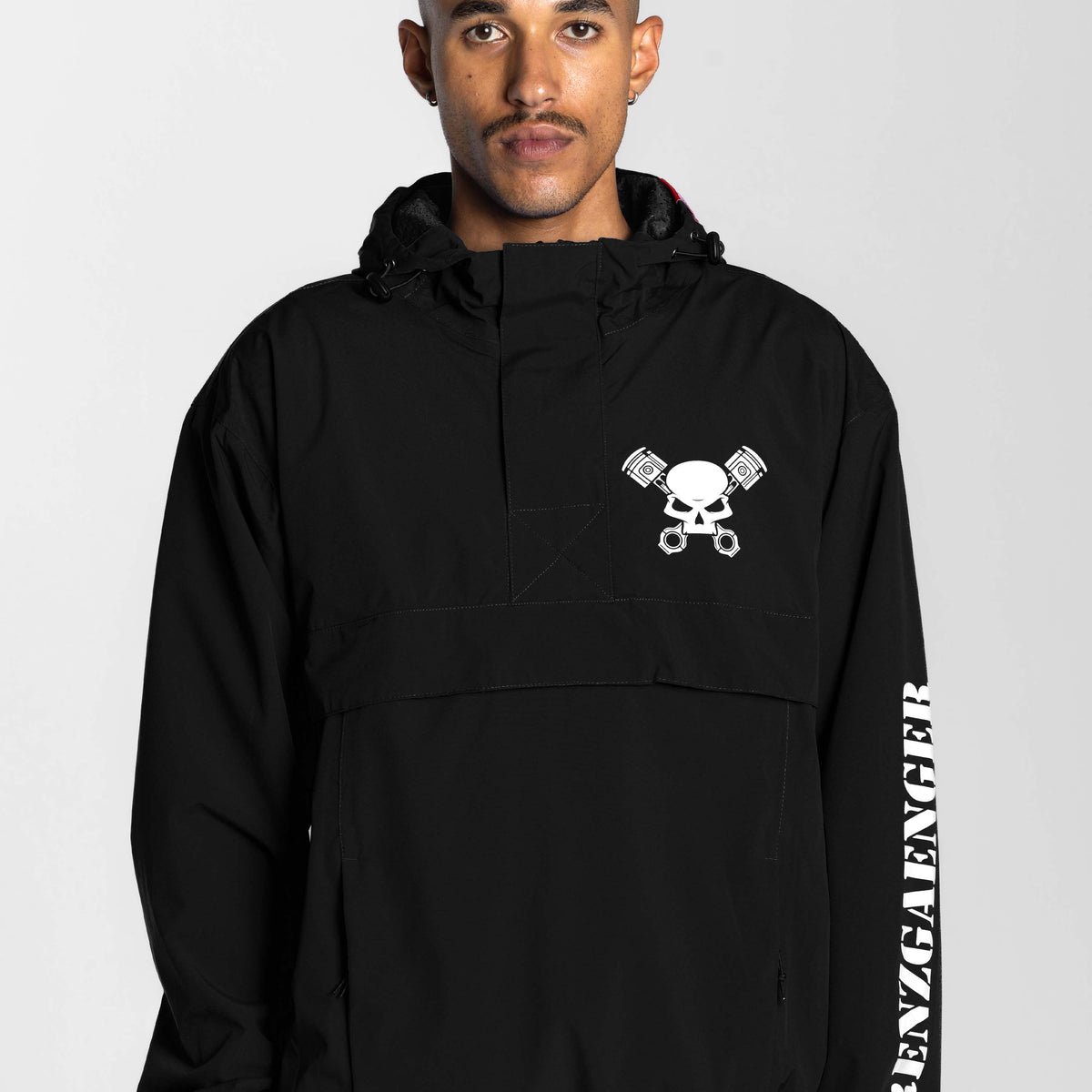 Skull Windbreaker Black