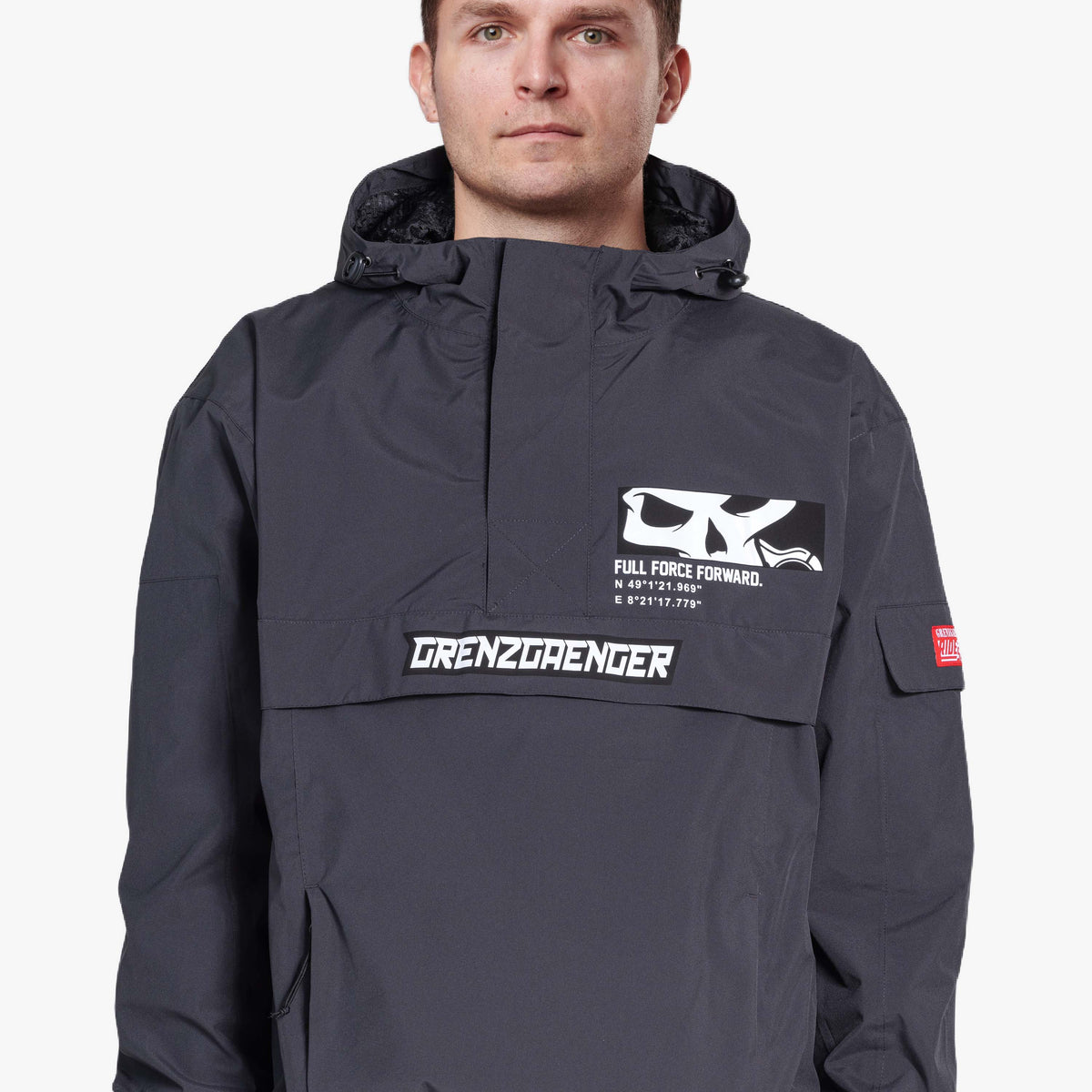 GRENZGAENGER ウインドブレーカー チャコールグレー Grenzgaenger Windbreaker Charcoal with 5000mm water column