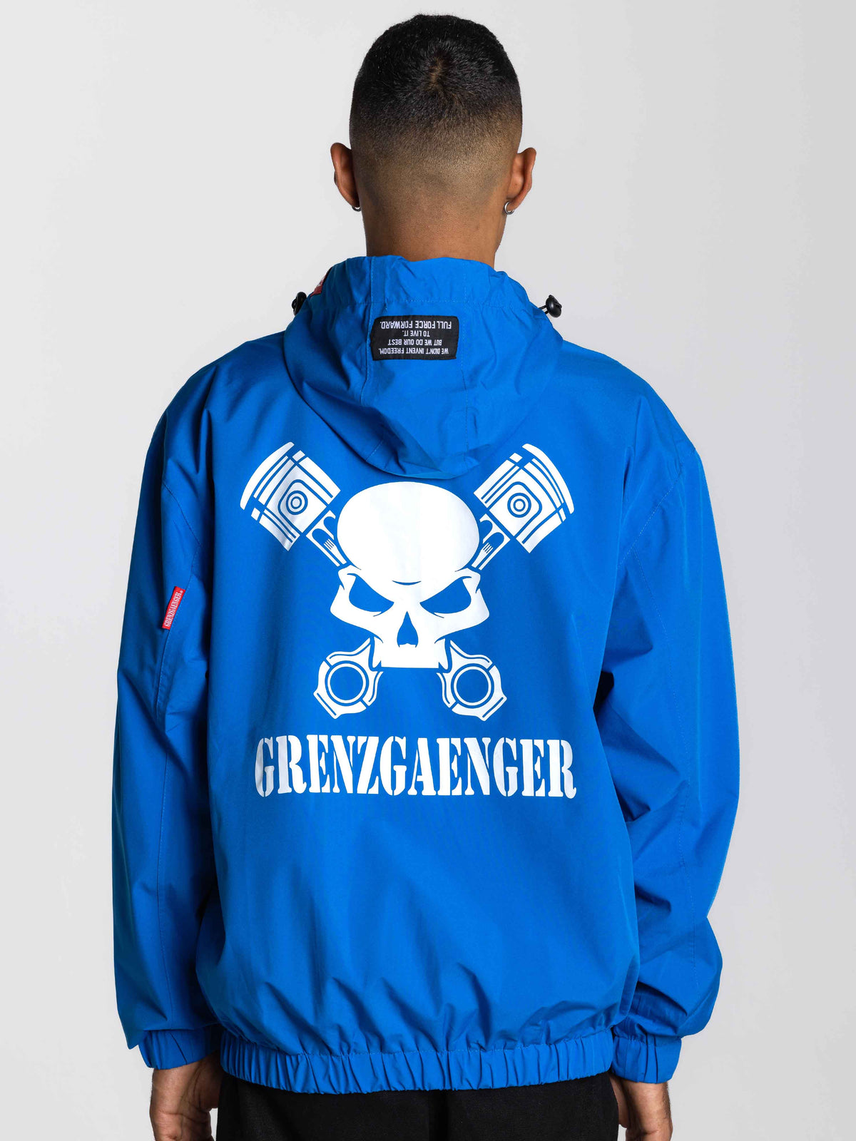 Skull Windbreaker Blue